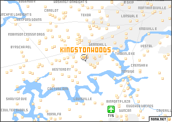 map of Kingston Woods