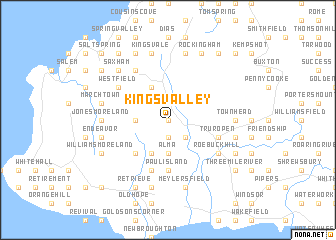 map of Kings Valley