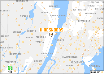 map of Kings Woods