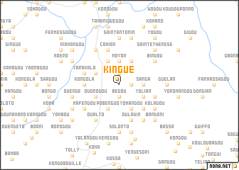 map of Kingué