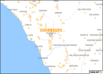 map of Kiniabour II