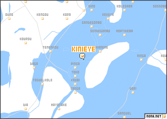 map of Kinièye