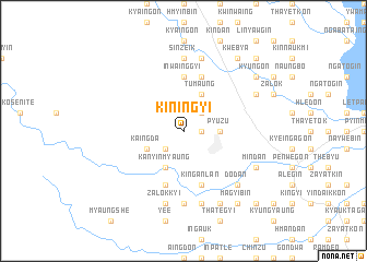 map of Kin-ingyi