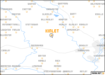 map of Kinlet