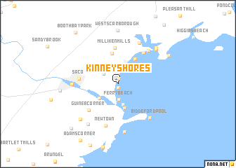 map of Kinney Shores