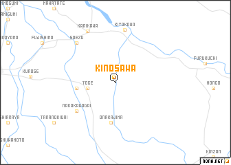 map of Kinosawa