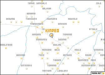 map of Kinpéo