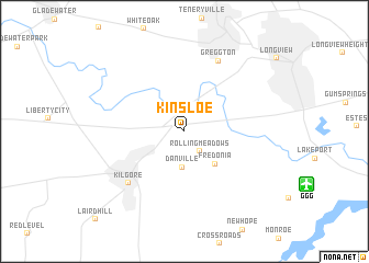 map of Kinsloe