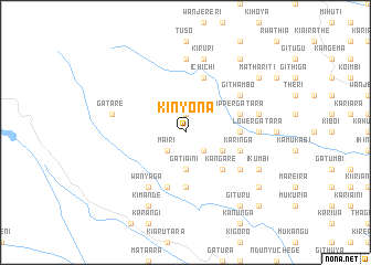 map of Kinyona