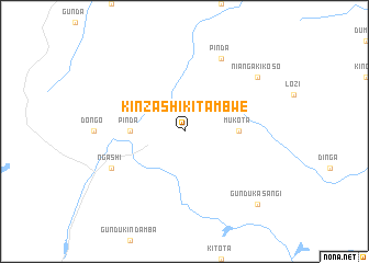 map of Kinzashi-Kitambwe