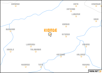 map of Kionde