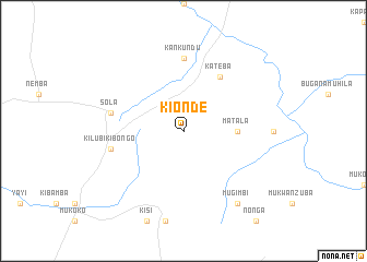 map of Kionde