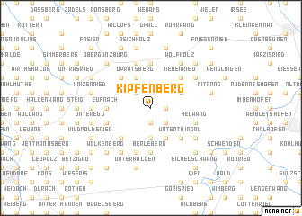 map of Kipfenberg