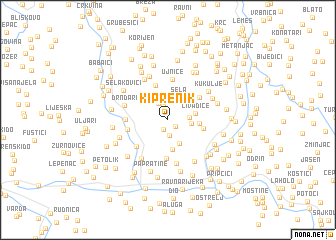 map of Kiprenik