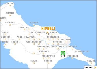 map of Kipséli