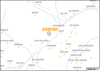 map of Kīrakān