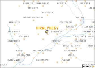 map of Királyhegy