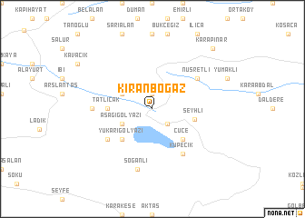 map of Kıranboğaz