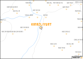 map of Kirazlıyurt