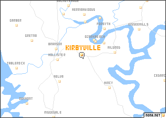 map of Kirbyville