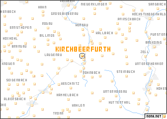 map of Kirch-Beerfurth