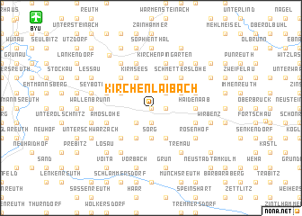 map of Kirchenlaibach