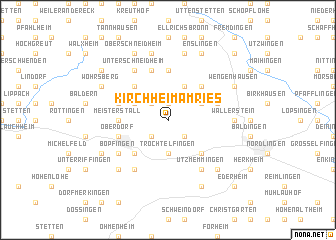 map of Kirchheim am Ries