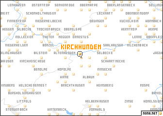 map of Kirchhundem