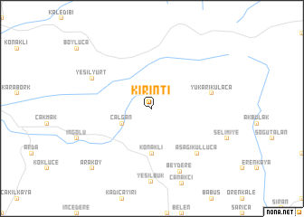 map of Kırıntı