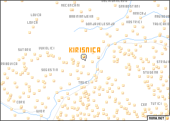 map of Kirišnica