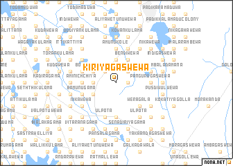map of Kiriyagaswewa