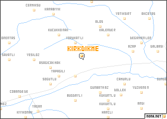 map of Kırkdikme