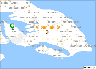 map of Kirke-Hørup