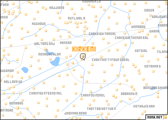 map of Kirkeni