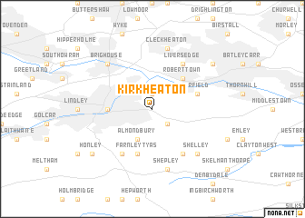 map of Kirkheaton