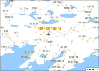map of Kirkkonummi