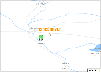 map of Kirkonkylä