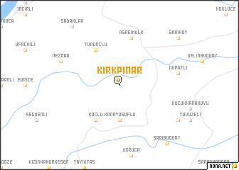 map of Kırkpınar