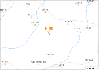 map of Kirk