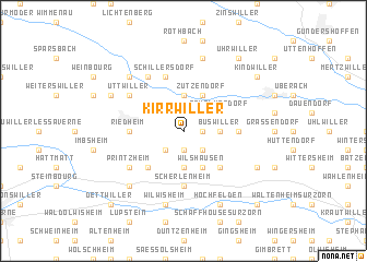 map of Kirrwiller