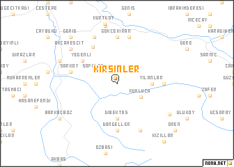 map of Kirsinler