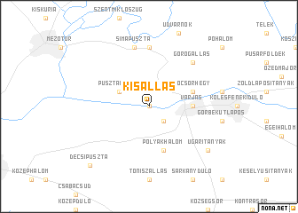 map of Kisállás