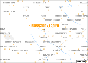 map of Kisasszonytanya
