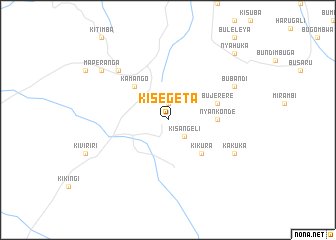 map of Kisegeta