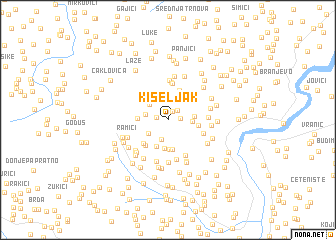 map of Kiseljak