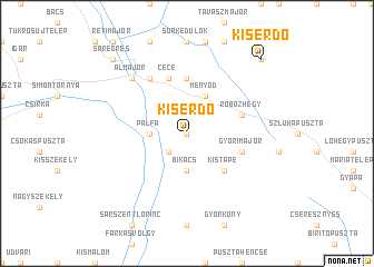 map of Kiserdő