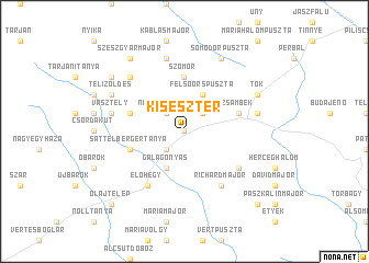 map of Kiseszter