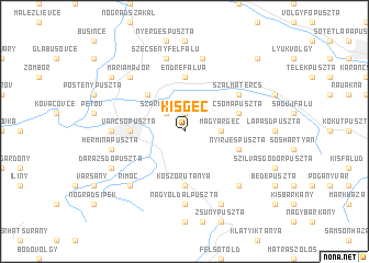 map of Kisgéc