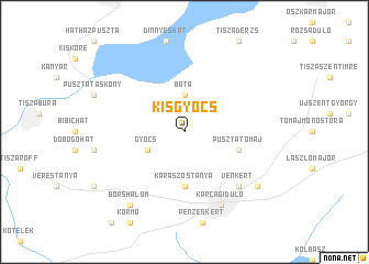 map of Kisgyócs