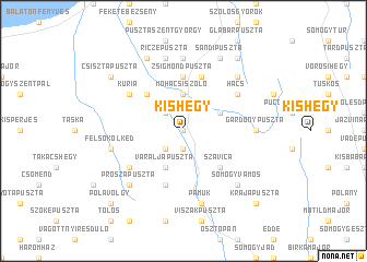 map of Kishegy